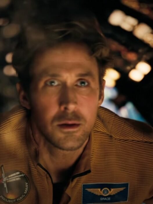 Ryan Gosling como Ryland Grace dentro de la nave en Project Hail Mary